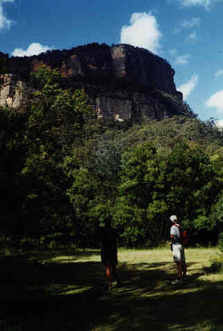 Looking up towards the start