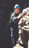 Nick leads the traverse (p3) 