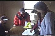 Inside Schlinks hut.