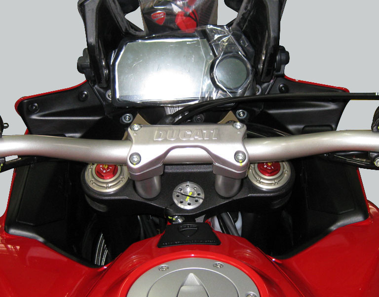 Ducati Multistrada 1200 1260 Federbein Regulierung Einstellung schwarz-rot NEU 
